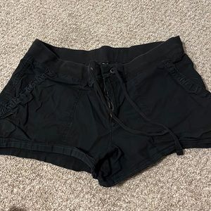 Black cargo shorts